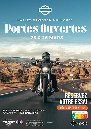 PORTES OUVERTES HARLEY-DAVIDSON MULHOUSE 25 & 26 MARS