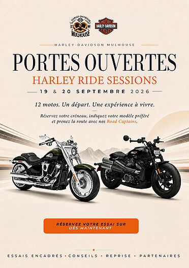 PORTES OUVERTES HARLEY-DAVIDSON MULHOUSE LES 19 & 20 SEPTEMBRE
